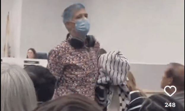 Pro-trans athlete activist yells ‘Hail Satan!’ at girls before storming out of California school board meeting
